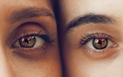 person's eyes