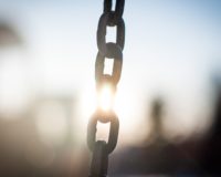 grey metal chain in close up photography