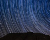 long exposure photography of stars
