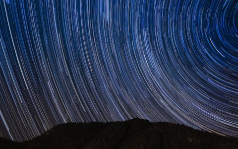 long exposure photography of stars