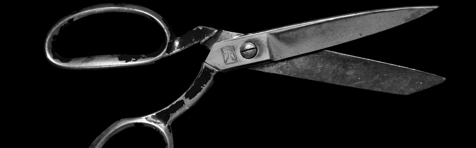 gray steel scissors