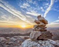 Piled Brown Stones